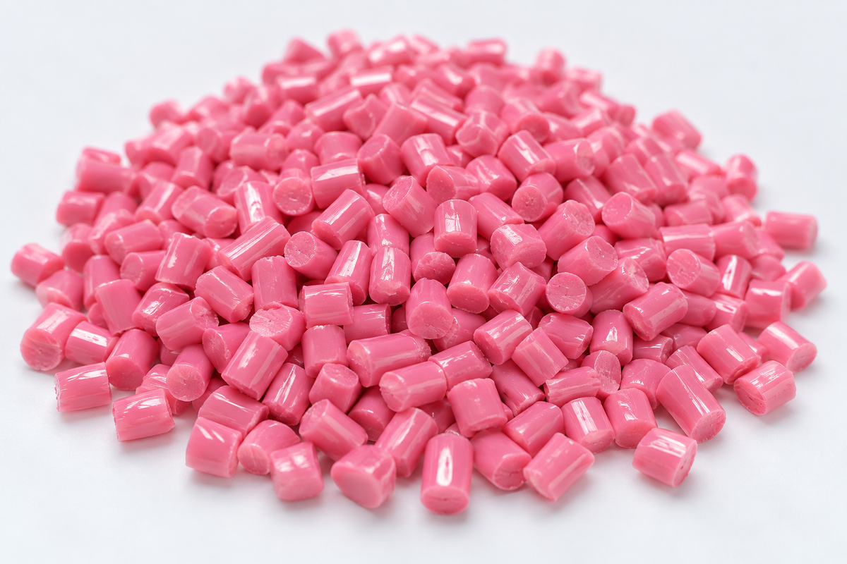 Pink PVC masterbatch pellets