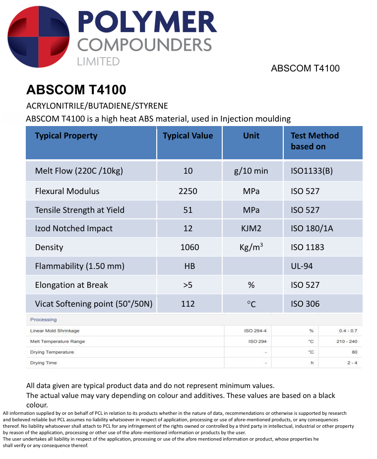 ABS Grey Compound T4100