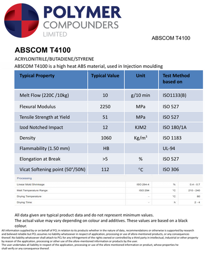 ABS Grey Compound T4100